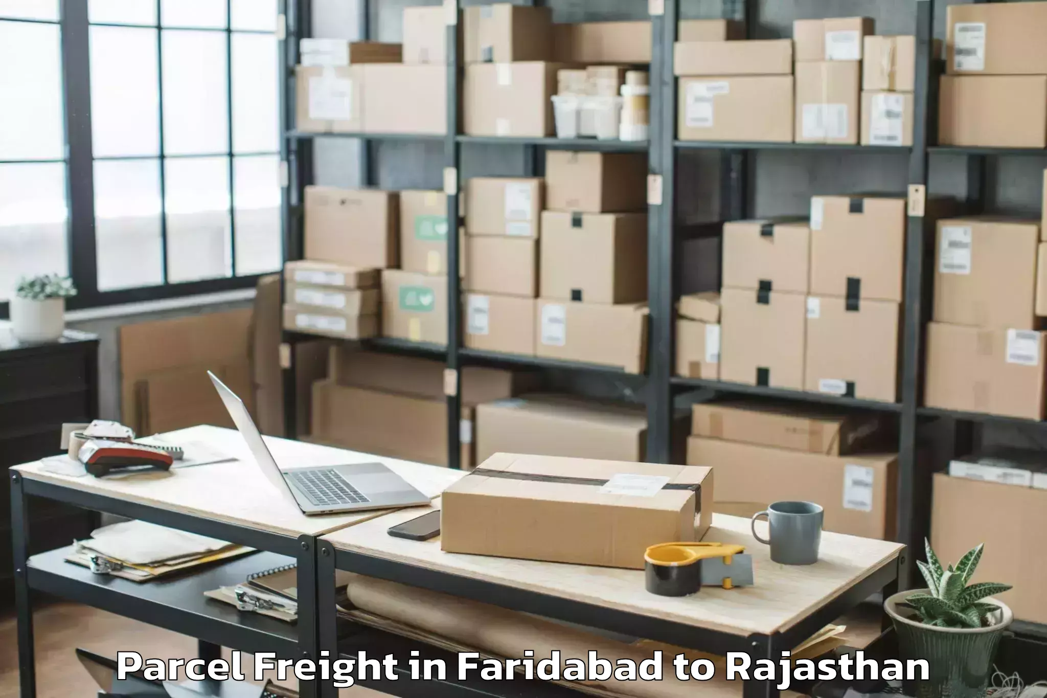 Book Faridabad to Kapasan Parcel Freight